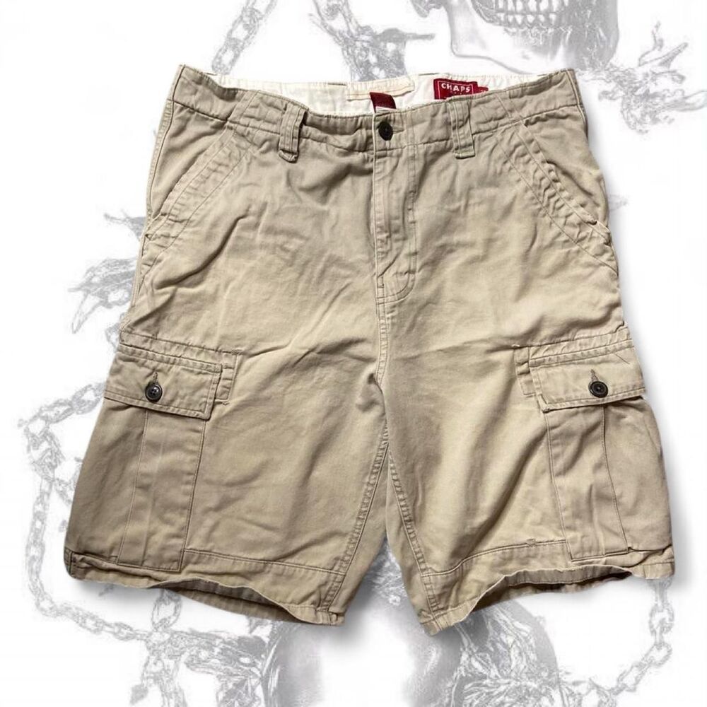 Chaps Men's Tan and Cream Shorts